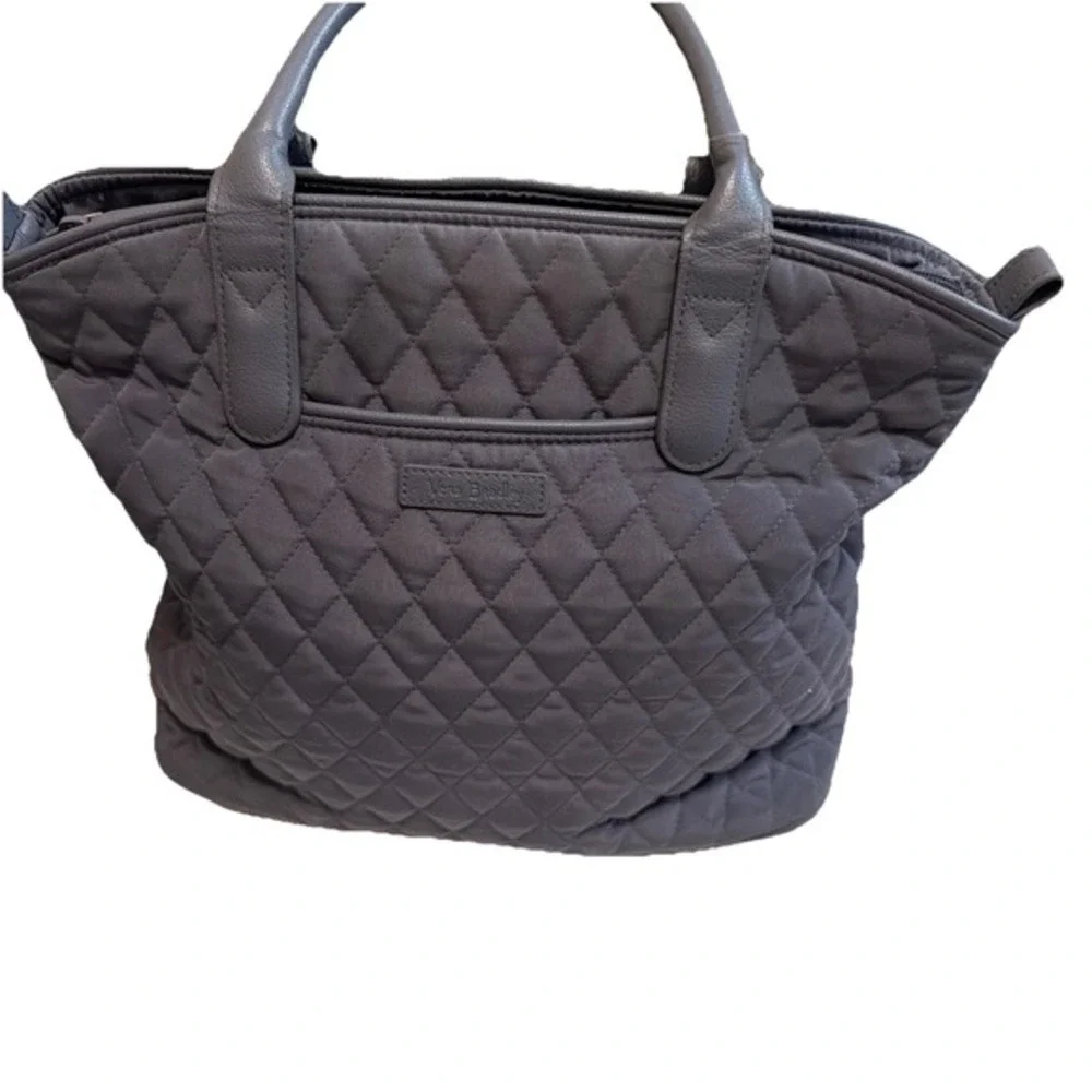 vera bradley‎ purse Gray Diamond Quilted  10x12